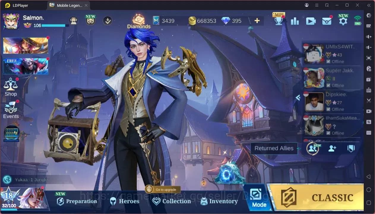 Mobile Legends: Bang Bang Accounts GLOBAL Hero 132 Skin 226|KOF Karina|CC Natalia|9th image 7