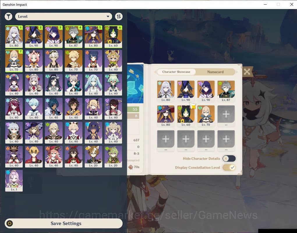 Genshin Impact Accounts ASIA|AR 55|4 Limit+3(*5WeP)|Clorinde+Sign,Skirk,Ra image 1