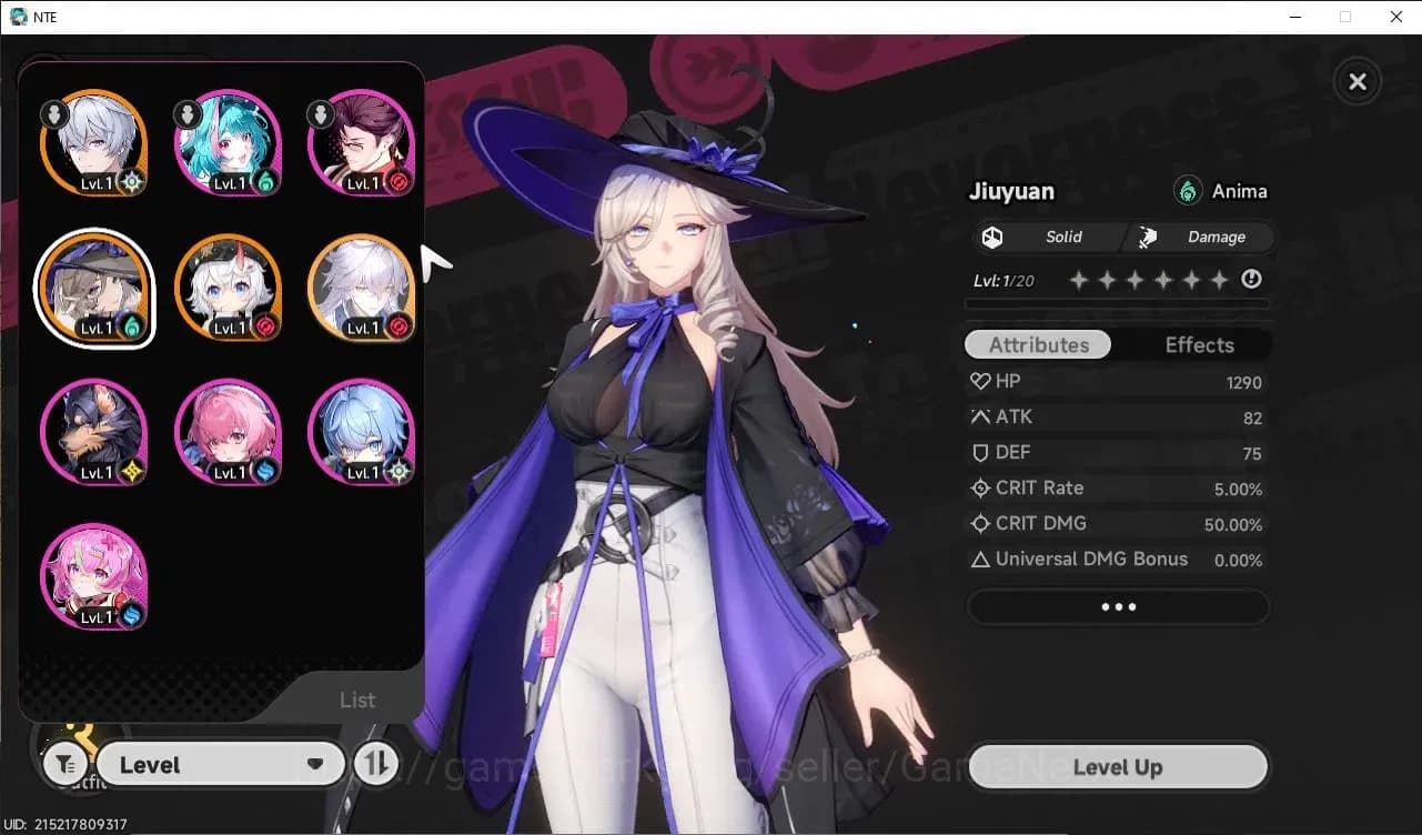 Neverness to Everness Accounts Global EU|HL 3| 3 SSR Jiuyuan, Sakiri, Baicang |Ti image 1