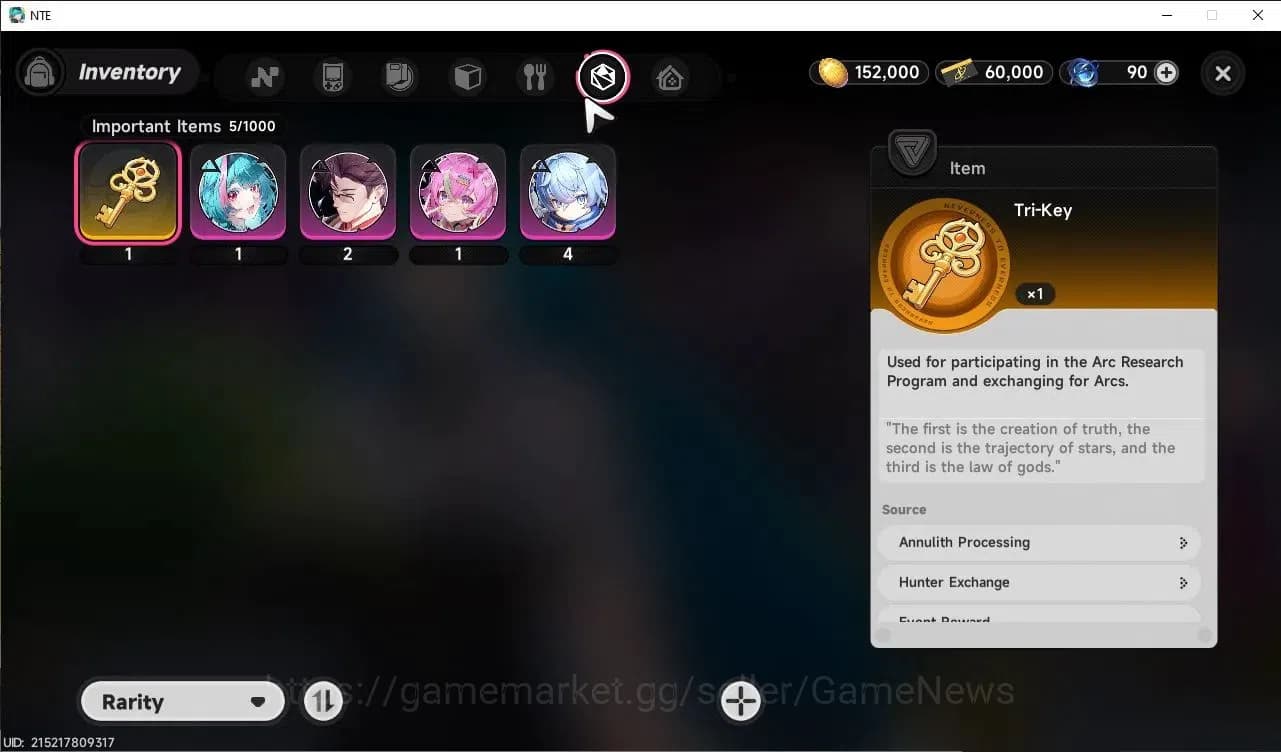Neverness to Everness Accounts Global EU|HL 3| 3 SSR Jiuyuan, Sakiri, Baicang |Ti image 10