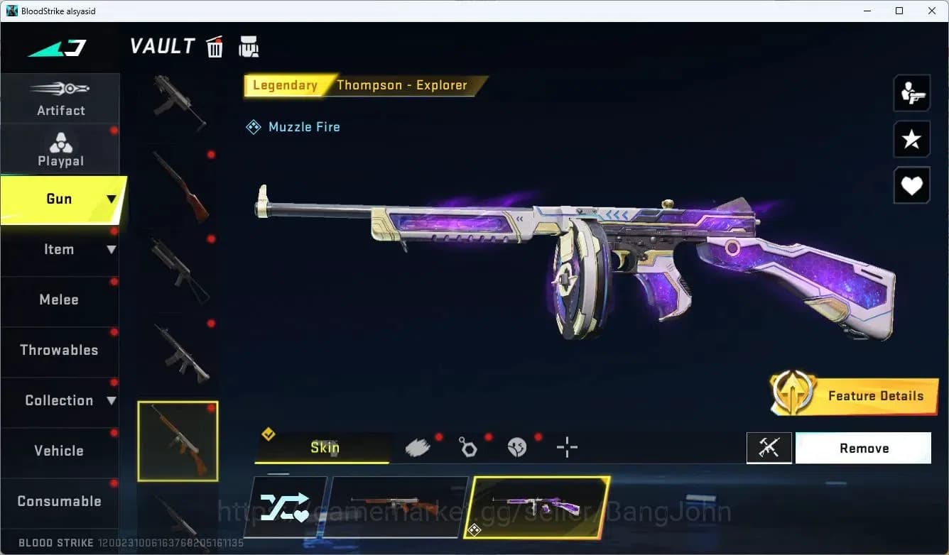 Blood Strike Accounts ASIA | 3 Collab: QBZ95, Kar98k,AK47 | 2 Ultra Guns image 15