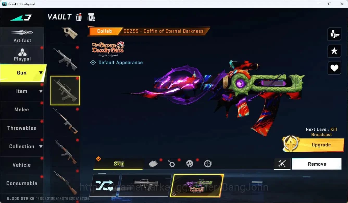 Blood Strike Accounts ASIA | 3 Collab: QBZ95, Kar98k,AK47 | 2 Ultra Guns image 17