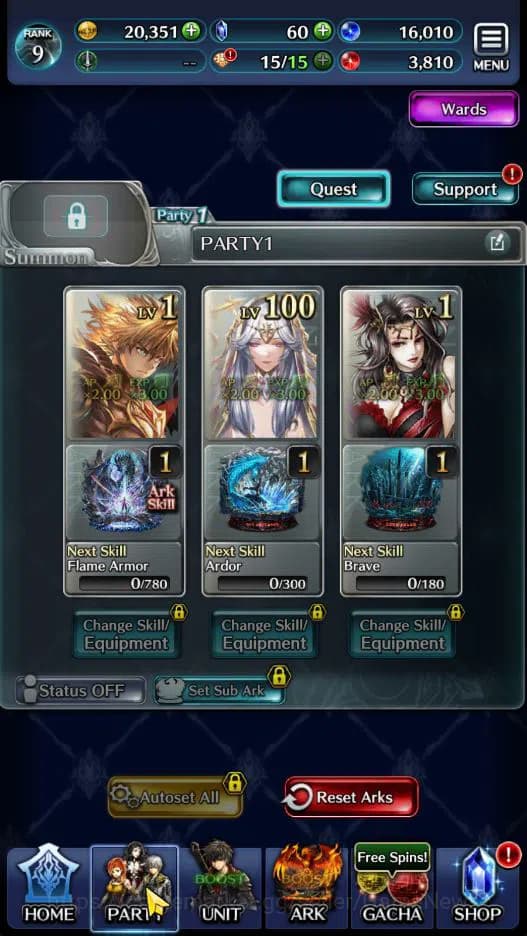 Last Cloudia Accounts GLOBAL|Rank 9|Top Tier Unit [Arkh King of Dragon,G image 3