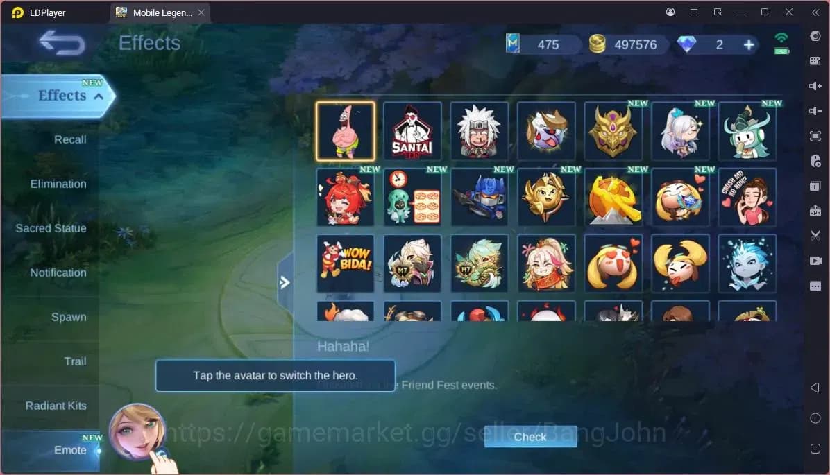 Mobile Legends: Bang Bang Accounts GLOBAL Hero 132 Skin 255|KOF Karina|CC Natalia|Va image 10