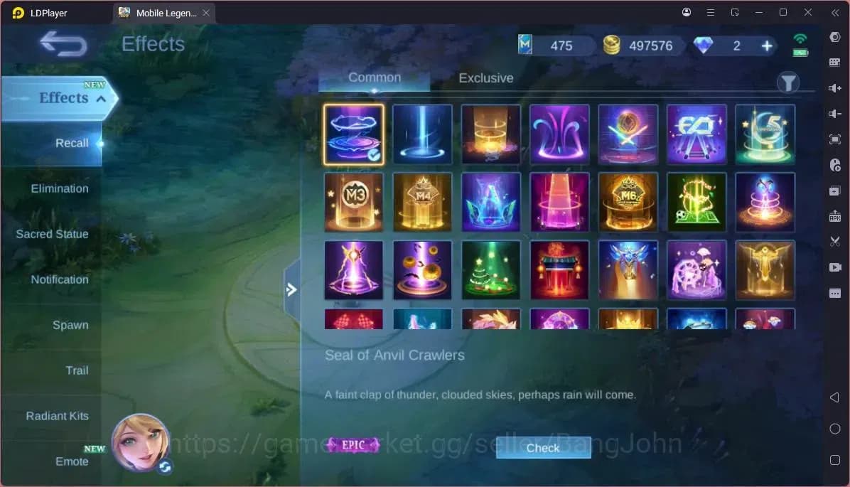Mobile Legends: Bang Bang Accounts GLOBAL Hero 132 Skin 255|KOF Karina|CC Natalia|Va image 11