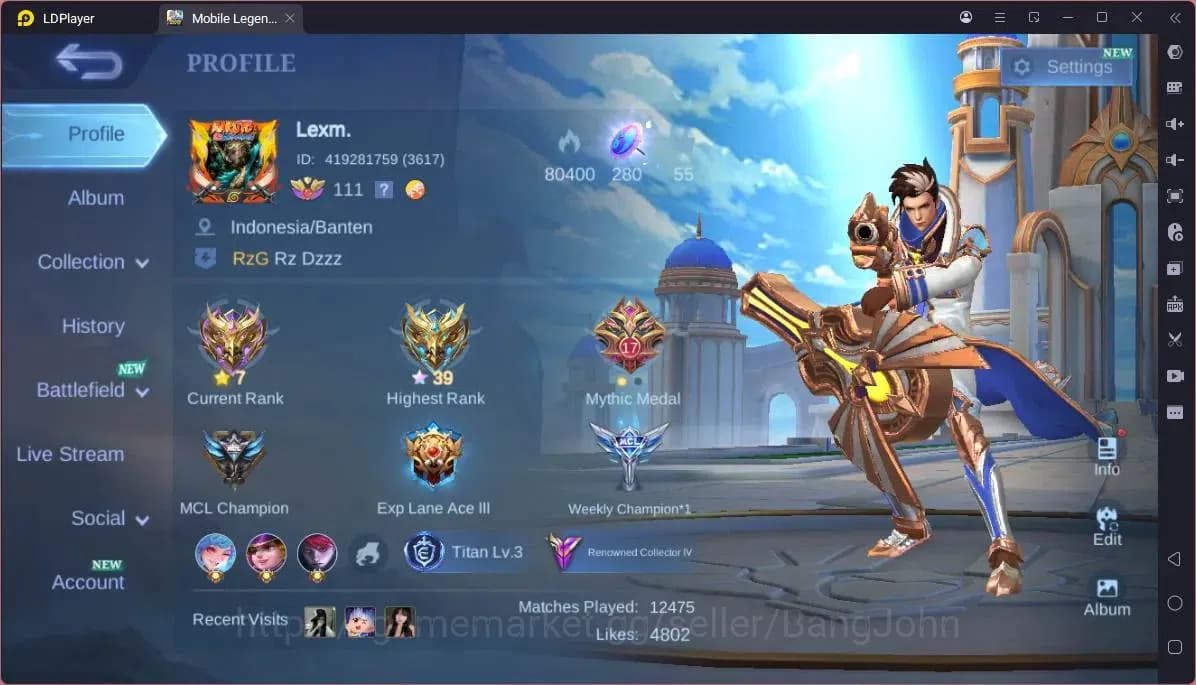 Mobile Legends: Bang Bang Accounts GLOBAL Hero 132 Skin 255|KOF Karina|CC Natalia|Va image 14