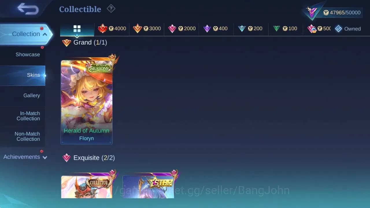 Mobile Legends: Bang Bang Accounts GLOBAL Hero 129 Skin 216|SEASON Floryn|CC Tigreal| image 8