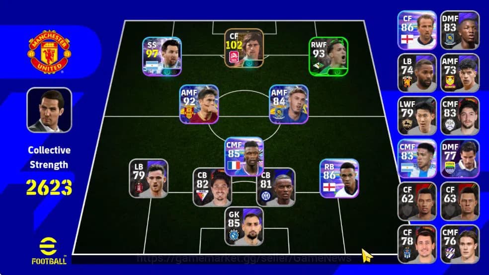 eFootball Accounts Mobile|Lionel Messi,Gerd Muller (Phenomenal Finish image 1