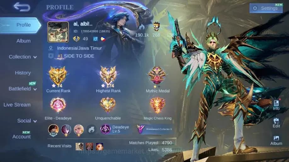 Mobile Legends: Bang Bang Accounts Global|Hero 83|Skin 168|Renowned|Sanrio Floryn|Pri image 1