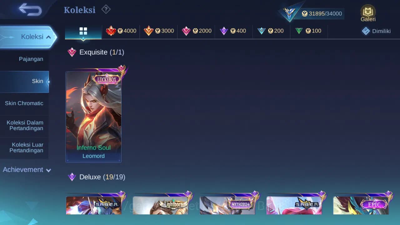 Mobile Legends: Bang Bang Accounts GLOBAL Hero 90 Skin 163 | Luckybox Leomord | Coven image 1
