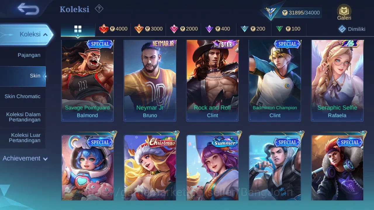 Mobile Legends: Bang Bang Accounts GLOBAL Hero 90 Skin 163 | Luckybox Leomord | Coven image 6