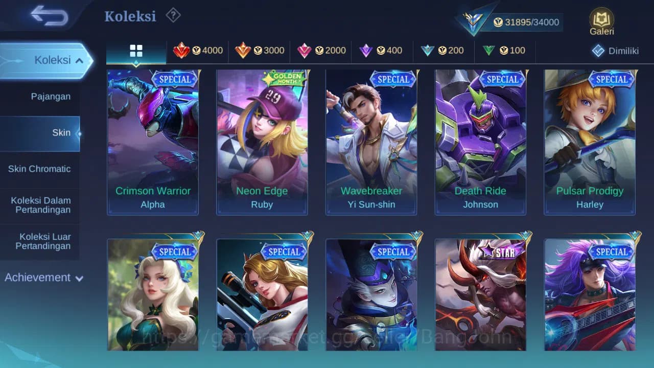 Mobile Legends: Bang Bang Accounts GLOBAL Hero 90 Skin 163 | Luckybox Leomord | Coven image 7