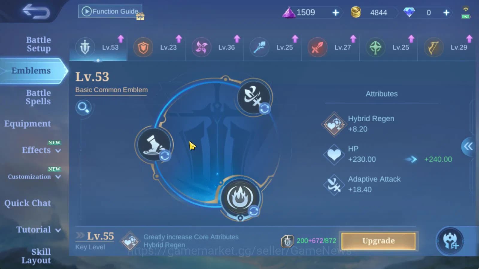 Mobile Legends: Bang Bang Accounts Hero 56|Skin 31|Naruto Vale,Create Granger,Summer image 7