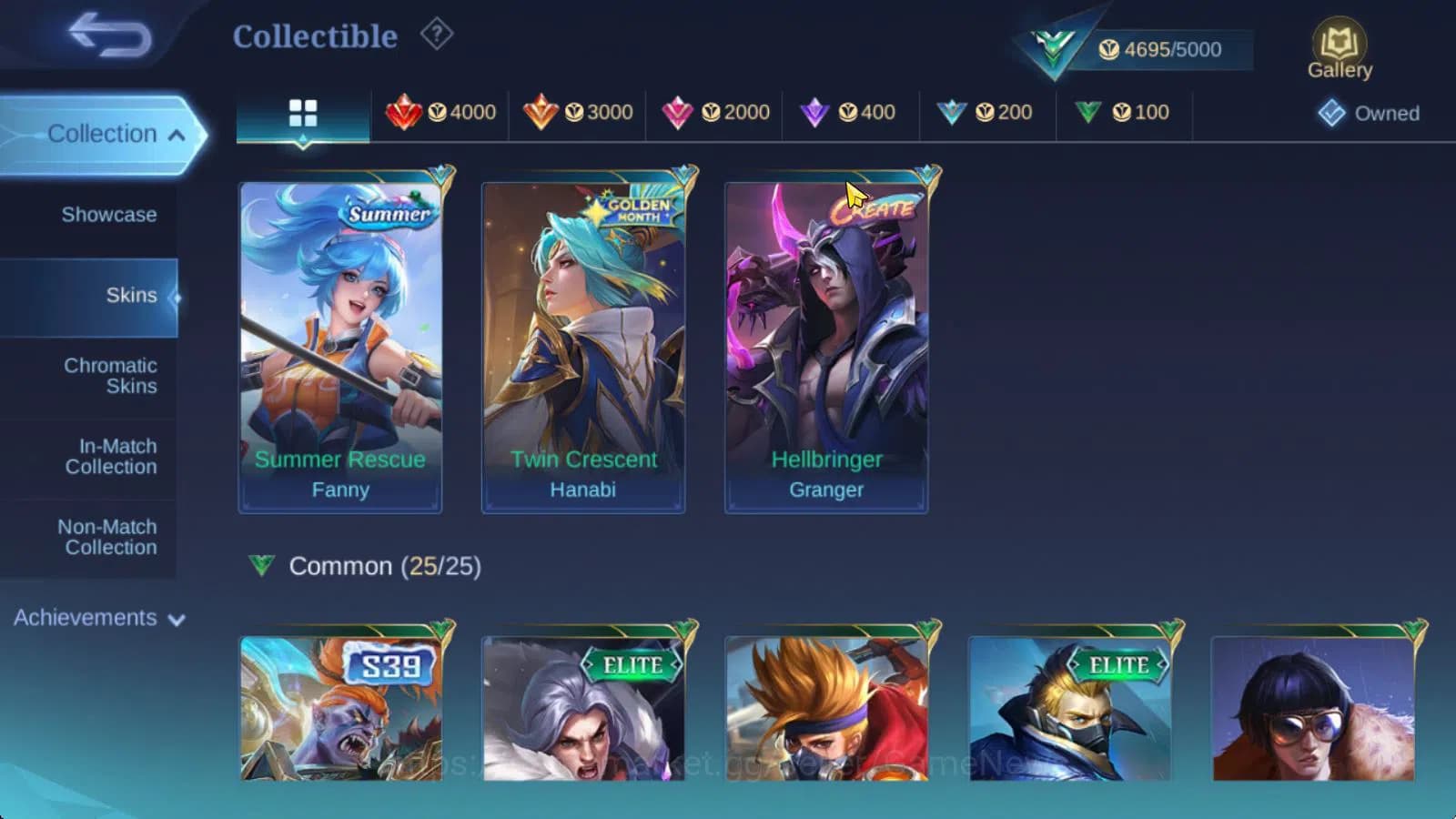 Mobile Legends: Bang Bang Accounts Hero 56|Skin 31|Naruto Vale,Create Granger,Summer image 9