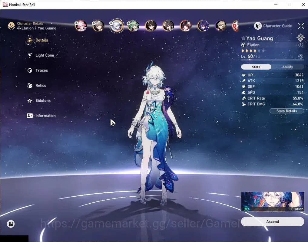 Honkai Star Rail Accounts Asia|TL 43|7 Limited|Yao Guang E1+Sign,Evanescia,H image 16