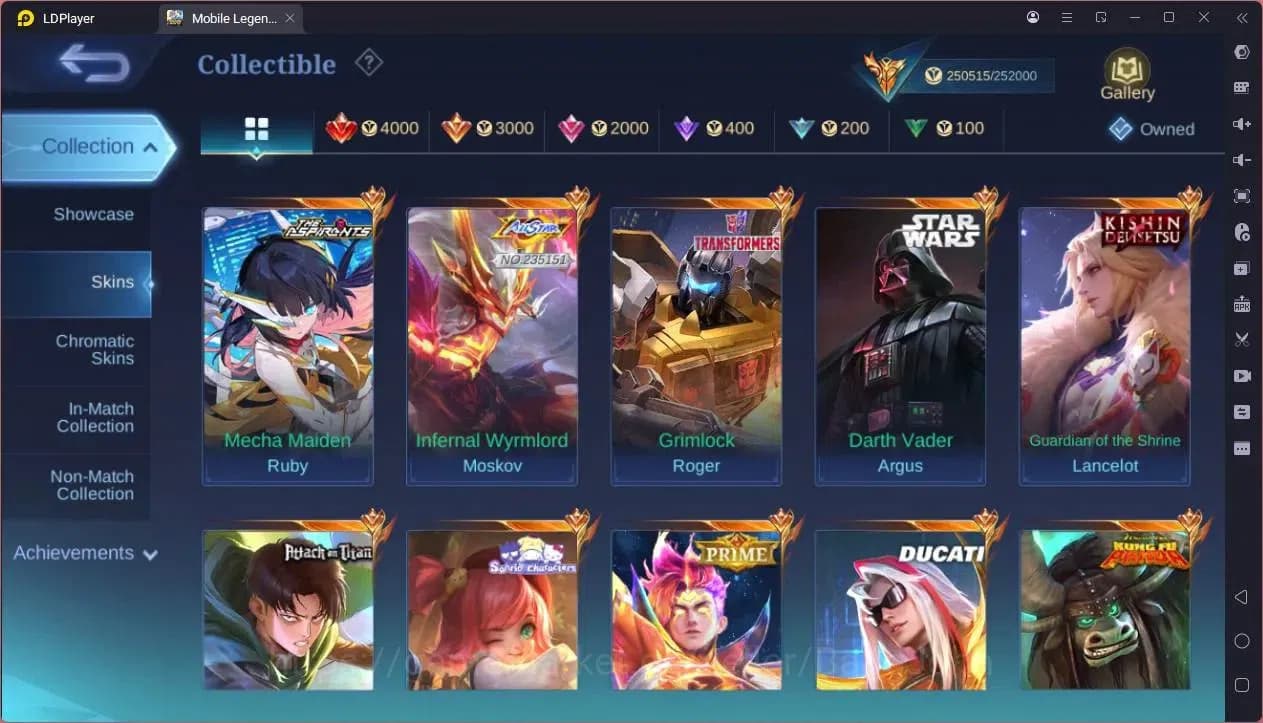Mobile Legends: Bang Bang Accounts GLOBAL Hero 132 Skin 512|Legend Franco,Johsnon,Lun image 10