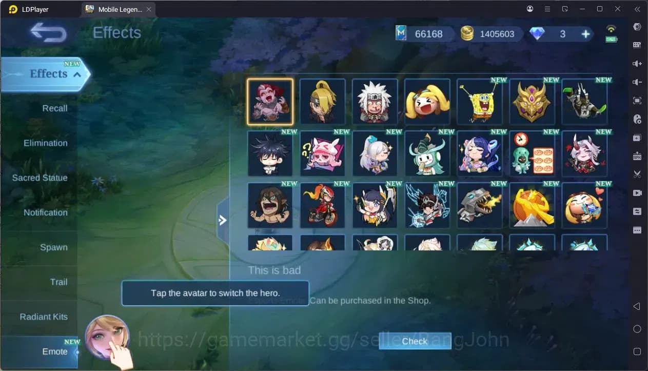 Mobile Legends: Bang Bang Accounts GLOBAL Hero 132 Skin 512|Legend Franco,Johsnon,Lun image 15