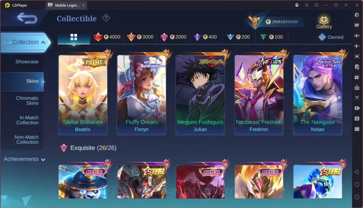 Mobile Legends: Bang Bang Accounts GLOBAL Hero 132 Skin 512|Legend Franco,Johsnon,Lun image 7