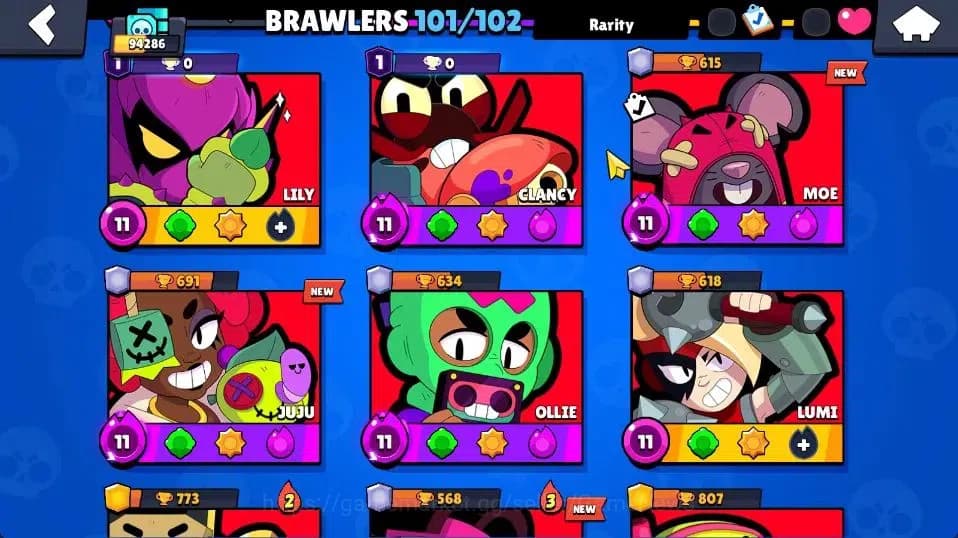Brawl Stars Accounts 94K Trophy|101 Brawlers 96 Max Lvl|2 UL [Sirius,Ka image 20