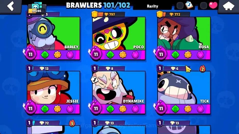 Brawl Stars Accounts 94K Trophy|101 Brawlers 96 Max Lvl|2 UL [Sirius,Ka image 9