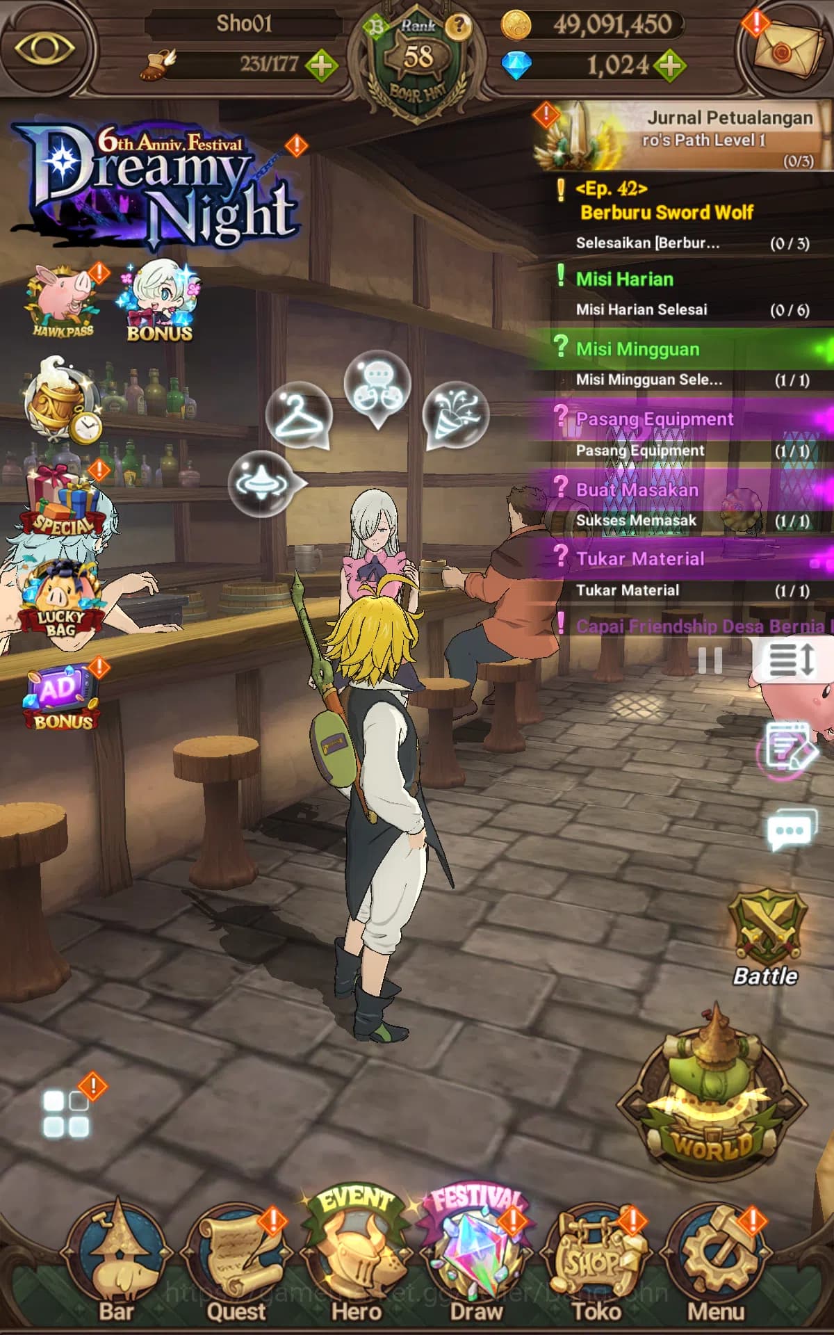 The Seven Deadly Sins: Grand Cross Accounts ASIA | Starter | DM 1019 | 712K CC|UR Freyr,Freyja image 1