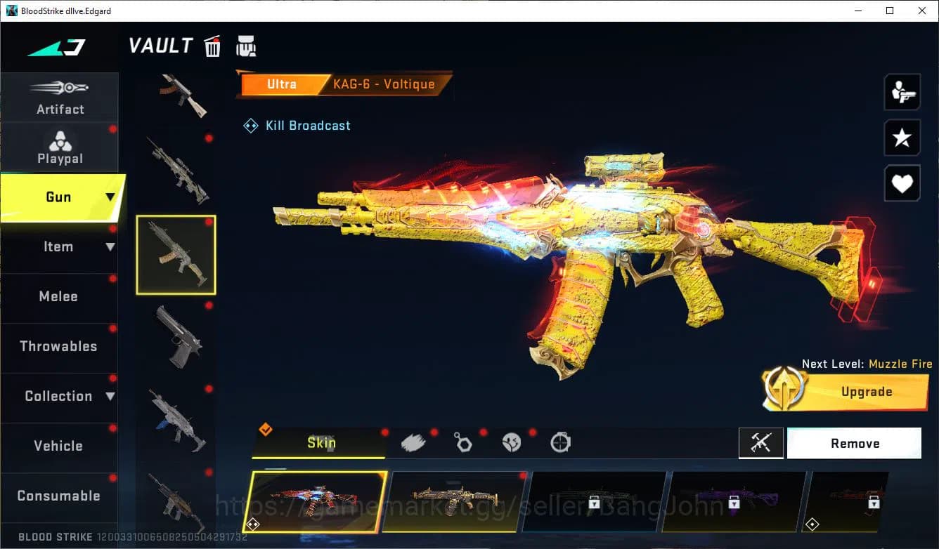 Blood Strike Accounts ASIA|ETHERNAL=UZI (LVL2)COLLAB=SCAR,MCX|LIMITED=MP image 16