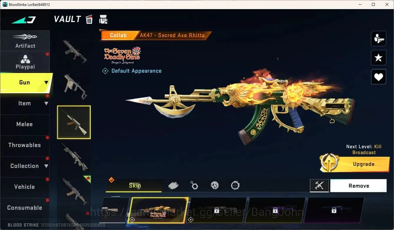 Blood Strike Accounts ASIA | AK47 (7DS)|1 BLEACH Strikers|1 Ultra Gun|1 image 4