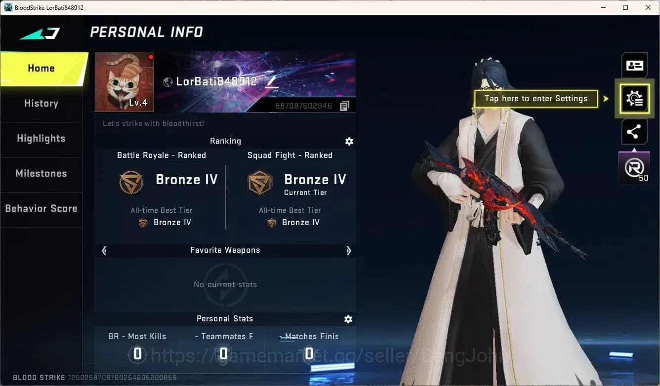 Blood Strike Accounts ASIA | AK47 (7DS)|1 BLEACH Strikers|1 Ultra Gun|1 image 5