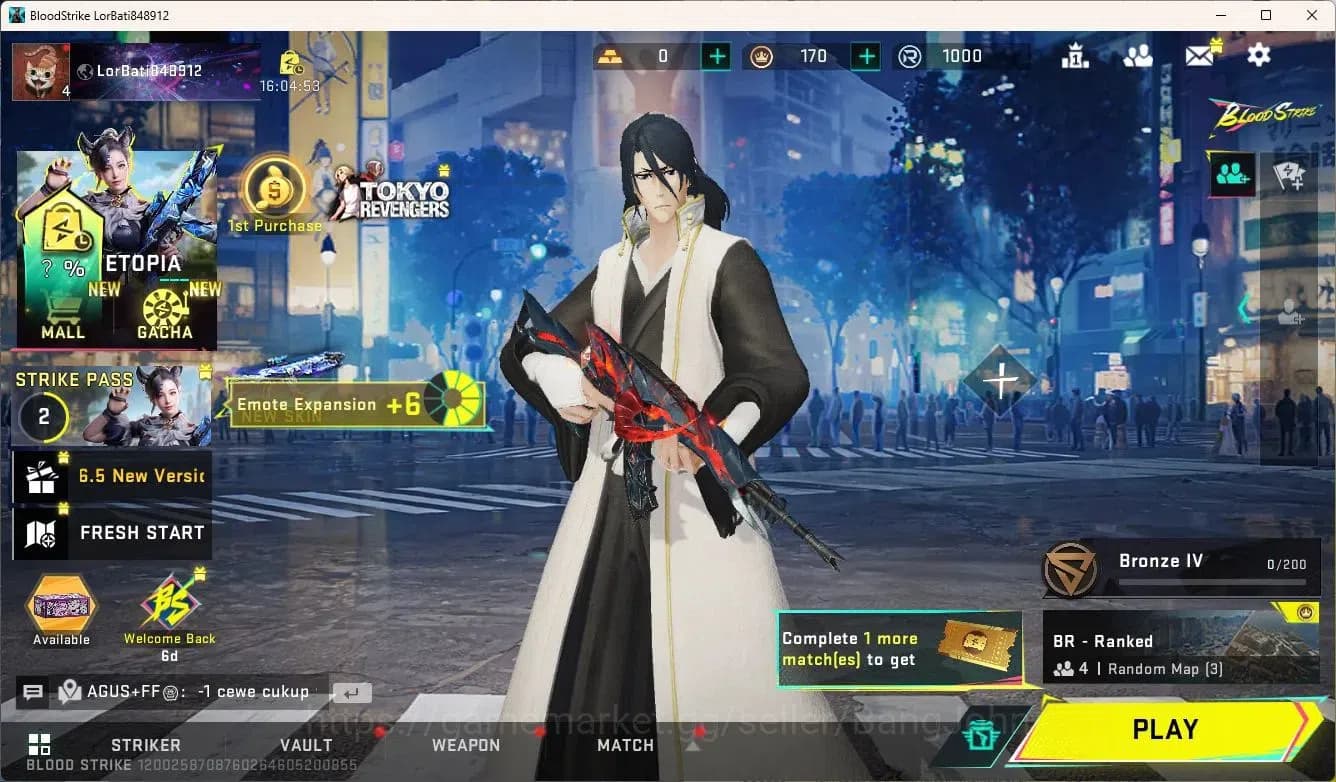 Blood Strike Accounts ASIA | AK47 (7DS)|1 BLEACH Strikers|1 Ultra Gun|1 image 6