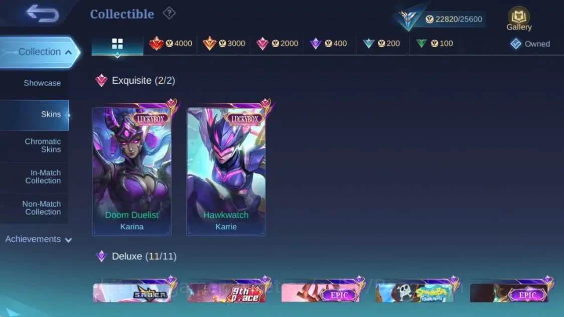 Mobile Legends: Bang Bang Accounts Global|Hero 55|Skin 80|Expert|Collab Fanny Mikasa| image 13