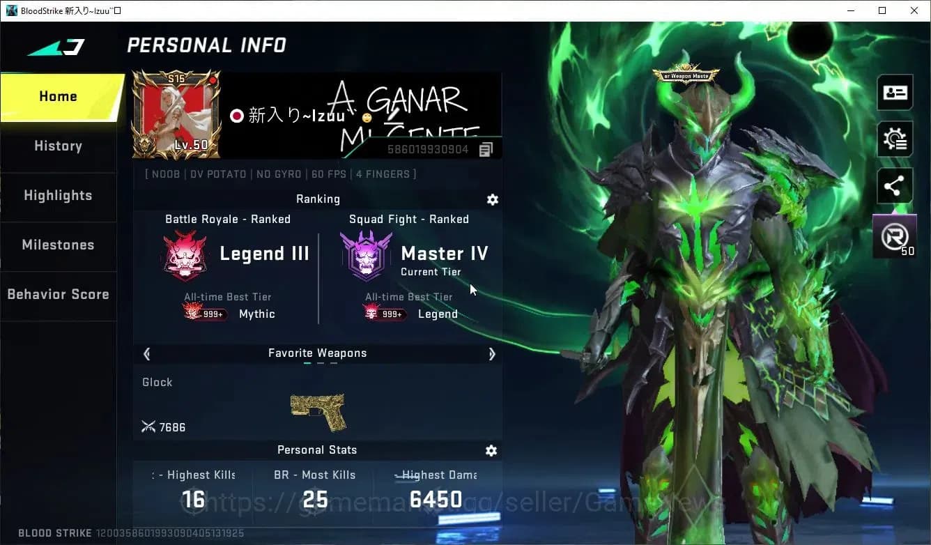Blood Strike Accounts ASIA|ETERNAL VOLT-DC+Collab 7DS Karl98,QBZ95,BLEAC image 2