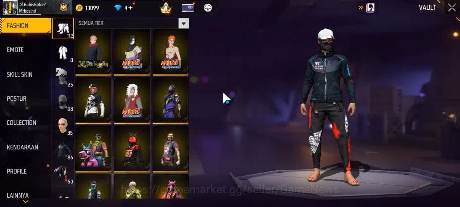 Free Fire Accounts Indonesia|M1887 Sterling Conqueror Lv7|AK47 Blue F image 9