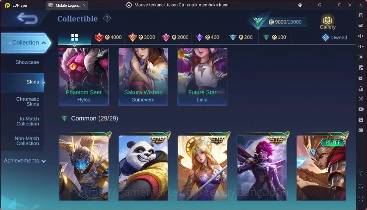 Mobile Legends: Bang Bang Accounts GLOBAL Hero 39 Skin 34|KOF Karina|Luckybox Saber|S image 1