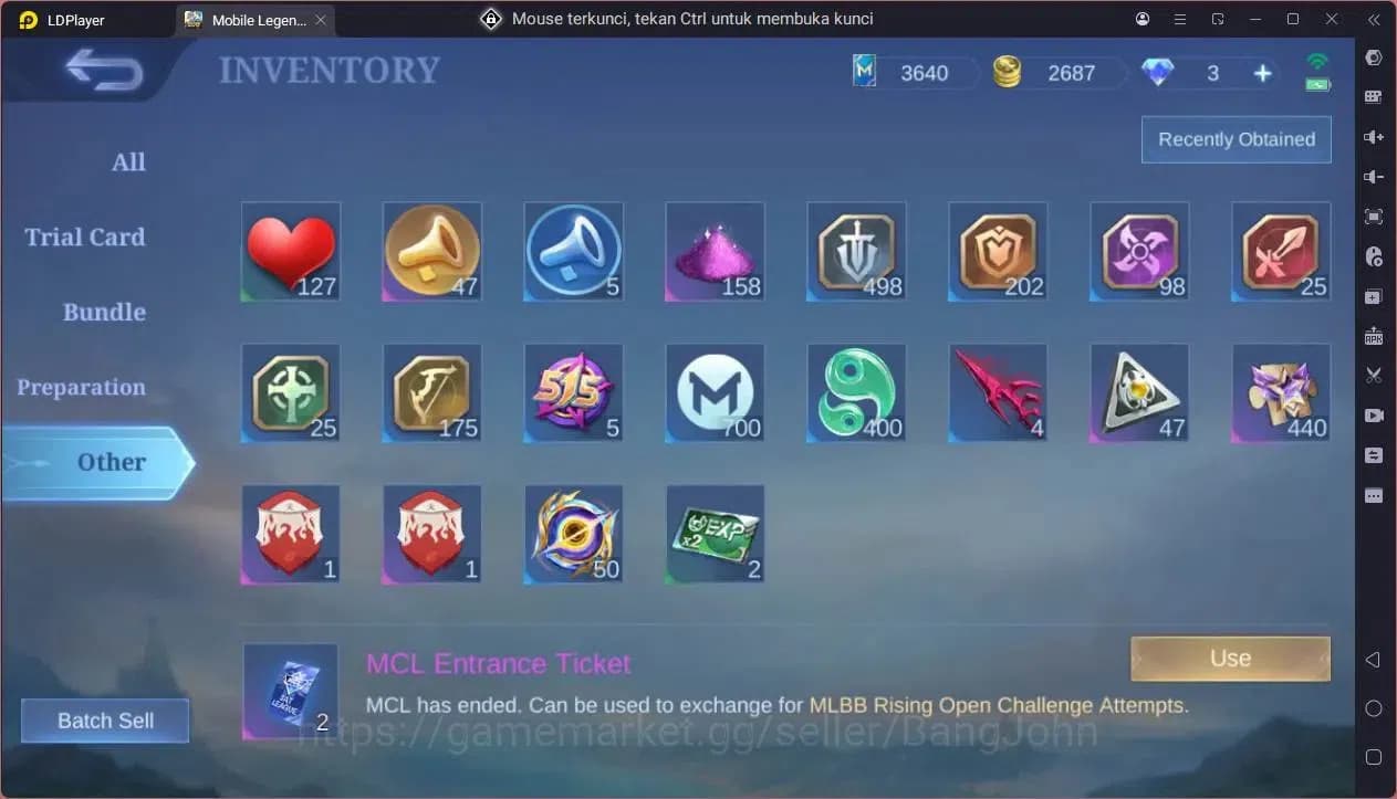 Mobile Legends: Bang Bang Accounts GLOBAL Hero 39 Skin 34|KOF Karina|Luckybox Saber|S image 4