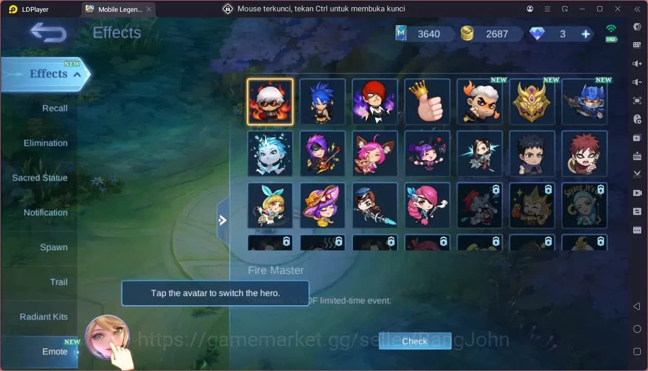 Mobile Legends: Bang Bang Accounts GLOBAL Hero 39 Skin 34|KOF Karina|Luckybox Saber|S image 5