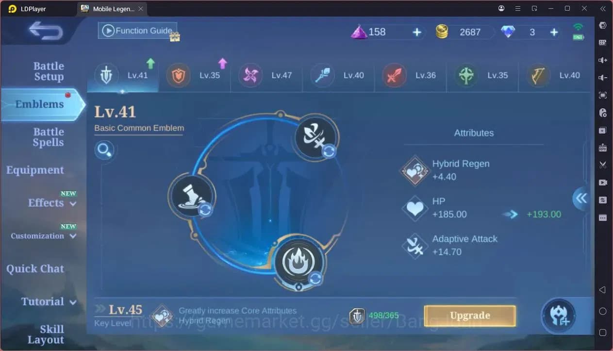 Mobile Legends: Bang Bang Accounts GLOBAL Hero 39 Skin 34|KOF Karina|Luckybox Saber|S image 7