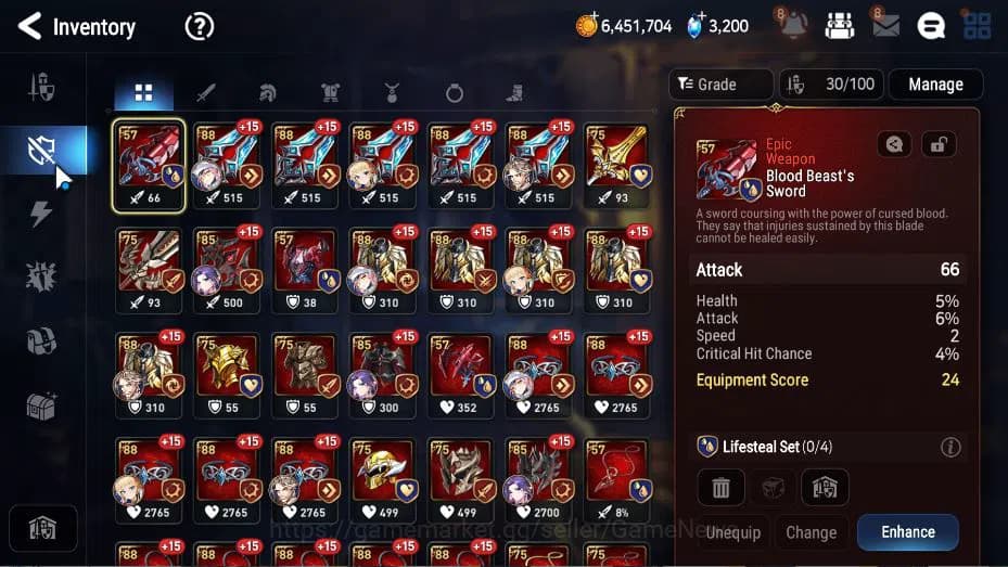 Epic Seven Accounts GLOBAL Unverif|New Era|2 ML(Salome, STaeyou)+ Land image 10