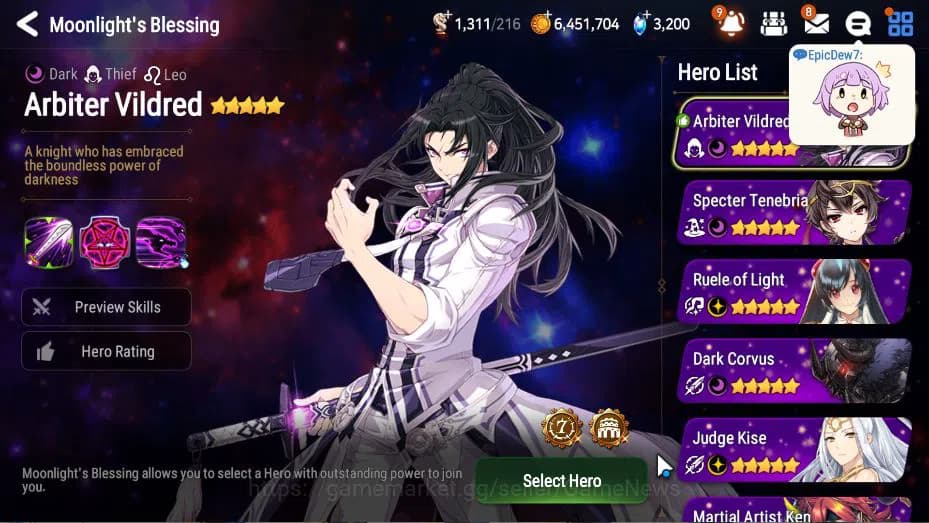 Epic Seven Accounts GLOBAL Unverif|New Era|2 ML(Salome, STaeyou)+ Land image 14