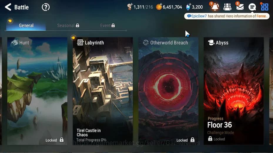 Epic Seven Accounts GLOBAL Unverif|New Era|2 ML(Salome, STaeyou)+ Land image 15