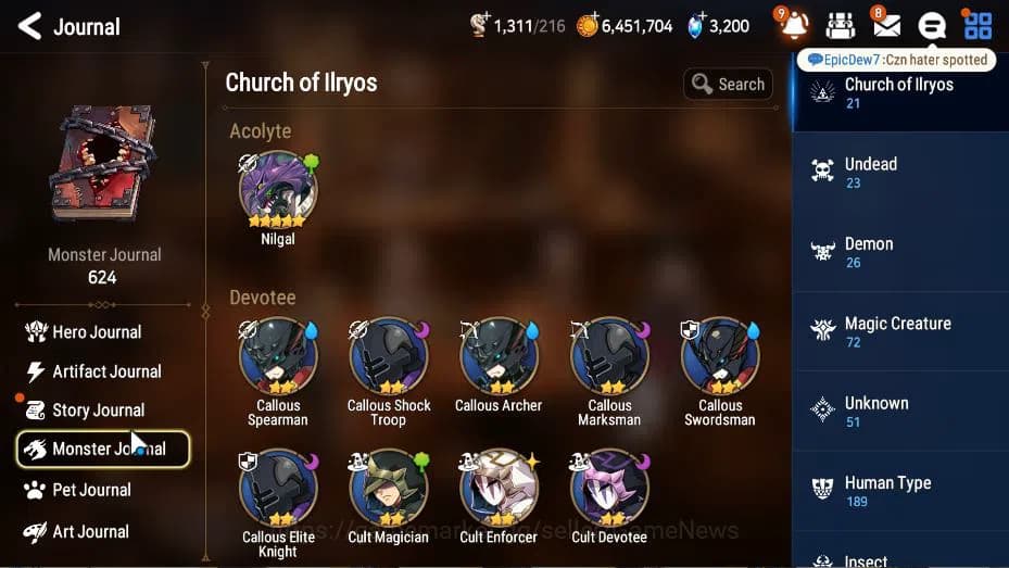 Epic Seven Accounts GLOBAL Unverif|New Era|2 ML(Salome, STaeyou)+ Land image 18
