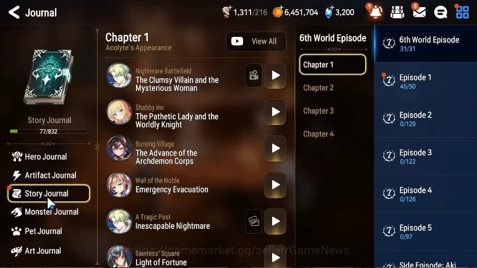 Epic Seven Accounts GLOBAL Unverif|New Era|2 ML(Salome, STaeyou)+ Land image 19