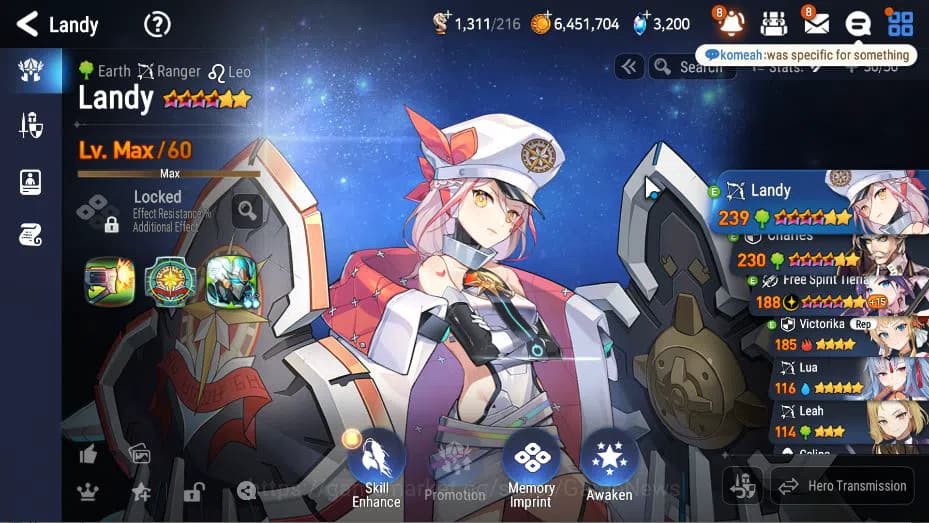 Epic Seven Accounts GLOBAL Unverif|New Era|2 ML(Salome, STaeyou)+ Land image 3