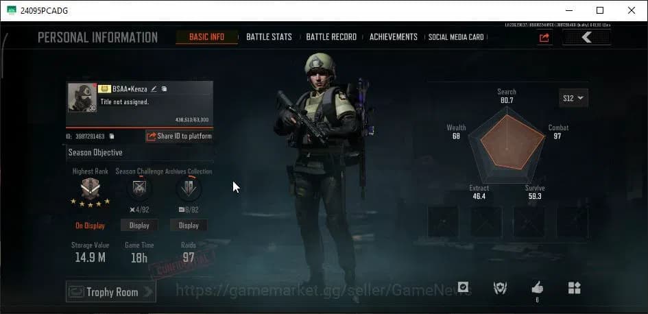 Arena Breakout Accounts MOBILE Lv30|SV 14M|CV 11M|Wayfarer+Wire Set|AK74N image 2