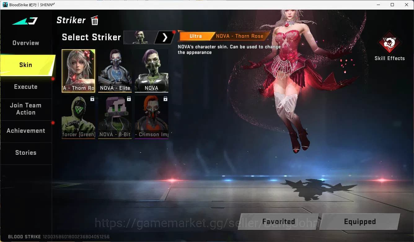 Blood Strike Accounts ASIA | ultra NOVA thorn rose, Ultra dualblade, ult image 2