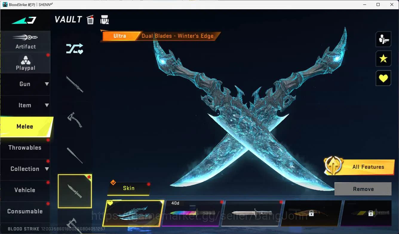 Blood Strike Accounts ASIA | ultra NOVA thorn rose, Ultra dualblade, ult image 8