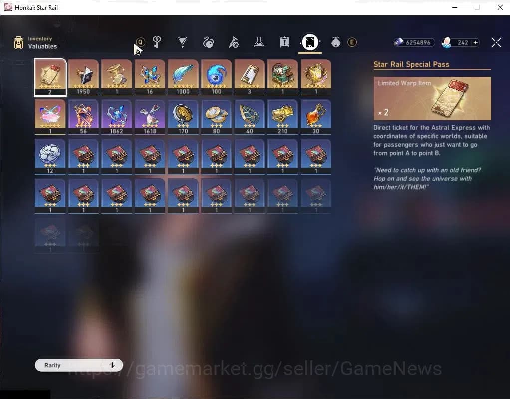 Honkai Star Rail Accounts Asia|TL 70|Premium Hypercarry|17 Limited|[Casto,Sp image 10