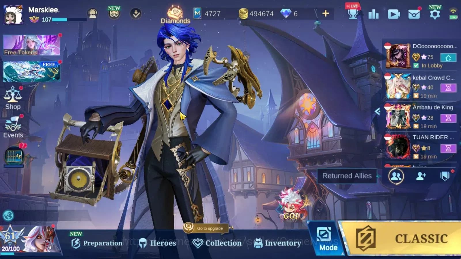 Mobile Legends: Bang Bang Accounts Hero 132|Skin 289|High Glory 88|Prime Granger,Sanr image 1