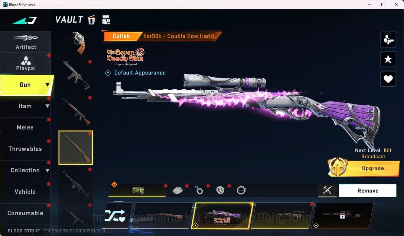 Blood Strike Accounts ASIA|COLLAB=KAR98K,QBZ95|LIMITED=RPK|ULTRA=GLOCK,O image 14