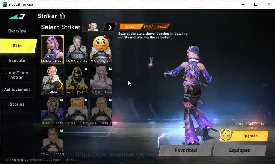 Blood Strike Accounts ASIA|Eternal Alien Walker+MELE Shuriken,Collab 7DS image 5