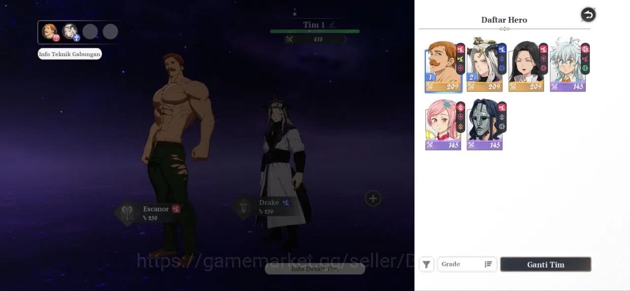 The Seven Deadly Sins: Origin Accounts EU | Fresh Starter Lvl 2 |3 SSR| Drake, Escanor, G image 5